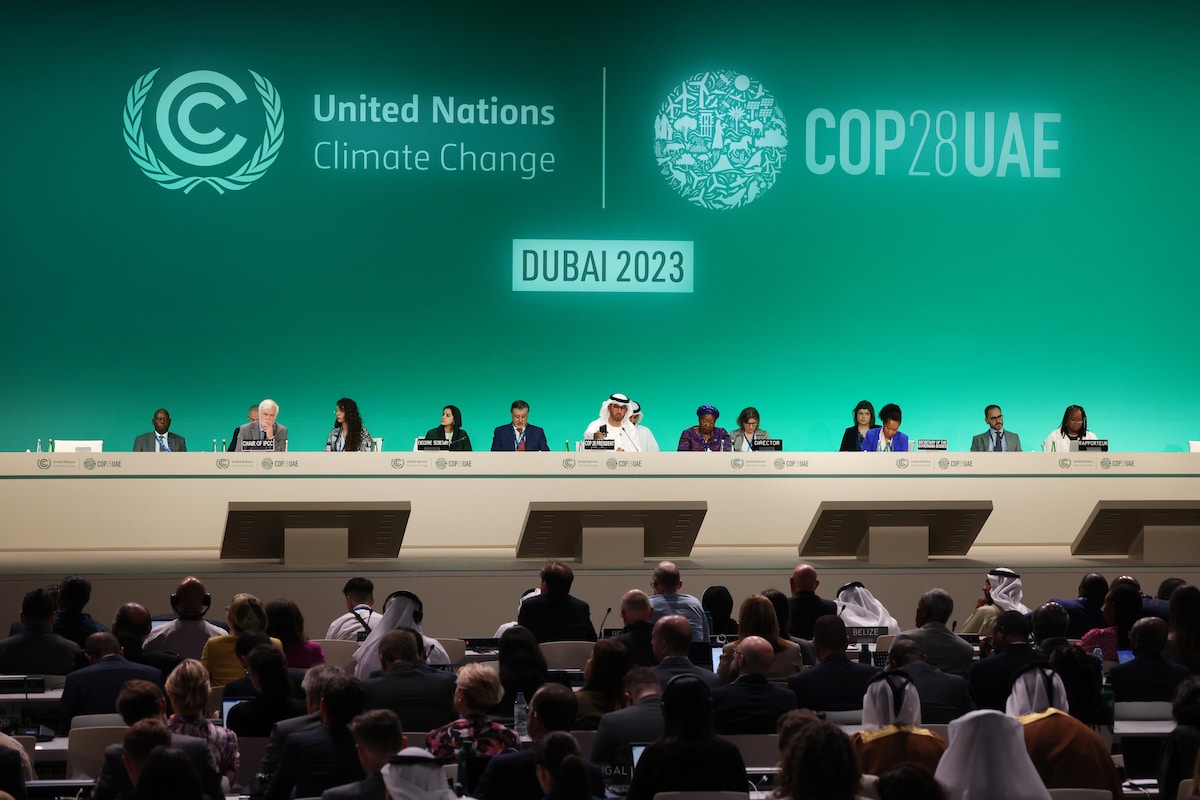 The opening session of COP28 in Dubai, United Arab Emirates