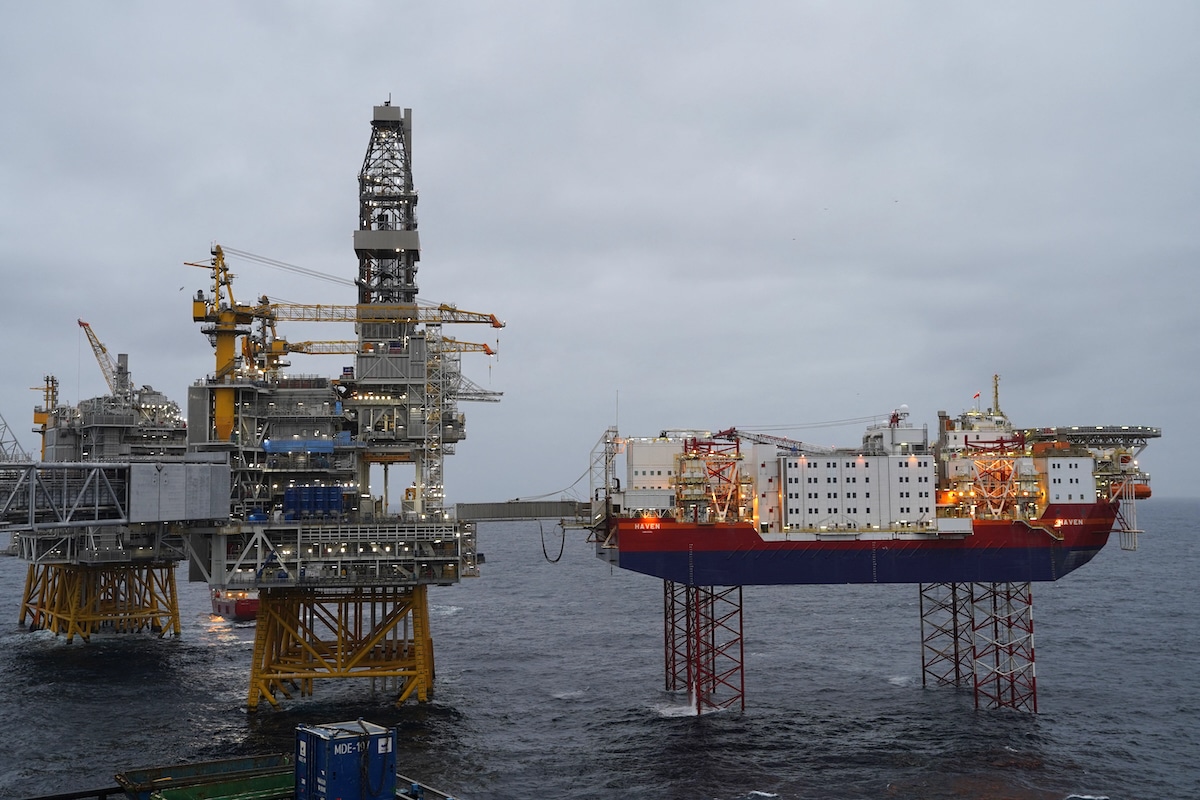 Norway’s Equinor platforms producing oil in the North Sea