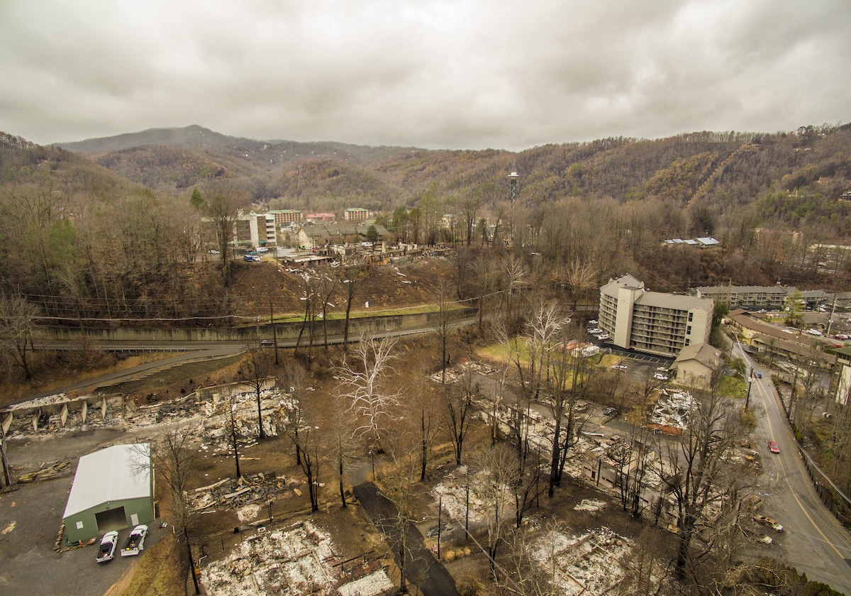 Wildfires in Gatlinburg, Tennessee in 2016 killed 14 people and caused millions of dollars in damage