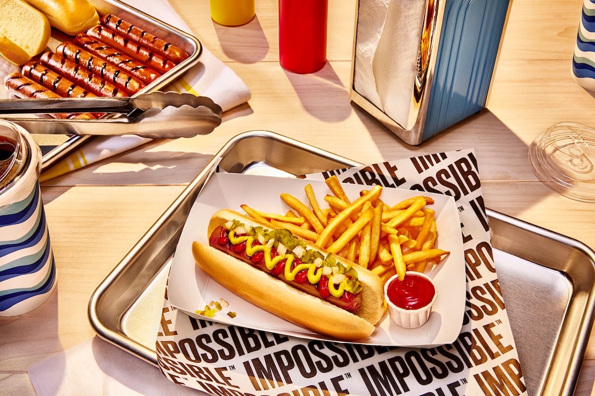 Impossible Foods' new plant-based hot dogs