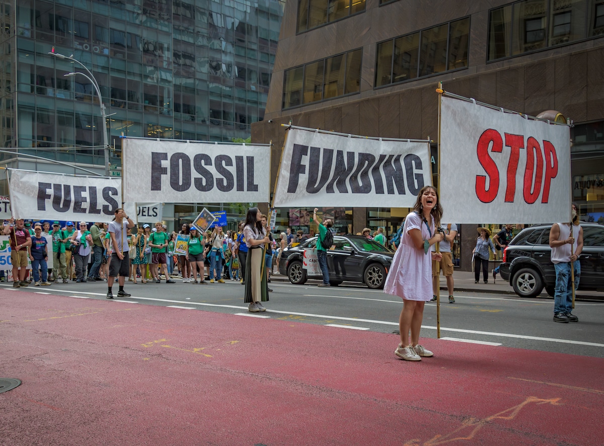 Ahead of the Climate Ambition Summit in New York City, thousands of youth, frontline advocates and climate activists joined in the March to End Fossil Fuels in Manhattan