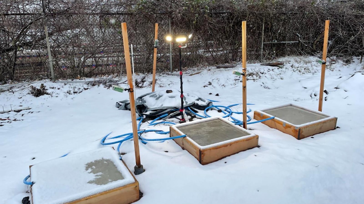 Drexel researchers created concrete slabs that can warm themselves to melt snow and ice when temperatures approach freezing